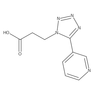 1H-Tetrazole-1-propanoic acid, 5-(3-pyridinyl)- Structure