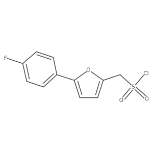 [5-(4-Fluorophenyl)furan-2-yl]methanesulfonyl chloride Structure