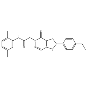 N-(2,5-dimethylphenyl)-2-[2-(4-ethylphenyl)-4-oxo-4H,5H-pyrazolo[1,5-d][1,2,4]triazin-5-yl]acetamide Structure