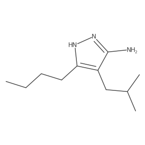 3-Butyl-4-isobutyl-1h-pyrazol-5-amine Structure