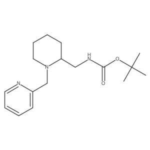 Tert-butyl ((1-(pyridin-2-ylmethyl)piperidin-2-yl)methyl)carbamate Structure