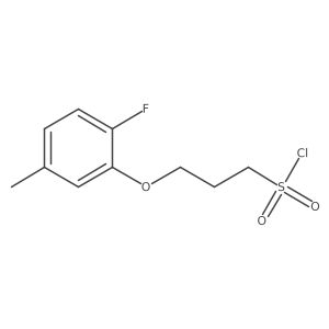 3-(2-Fluoro-5-methylphenoxy)propane-1-sulfonyl chloride Structure