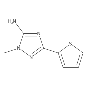 1-methyl-3-(thiophen-2-yl)-1H-1,2,4-triazol-5-amine Structure