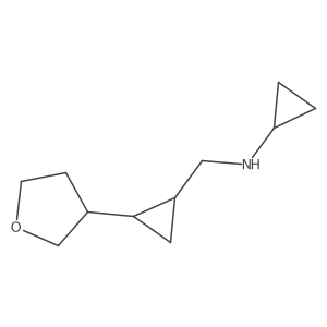 N-((2-(tetrahydrofuran-3-yl)cyclopropyl)methyl)cyclopropanamine结构式