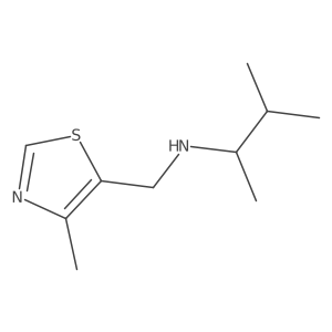 [(4-Methyl-1,3-thiazol-5-yl)methyl](3-methylbutan-2-yl)amine Structure