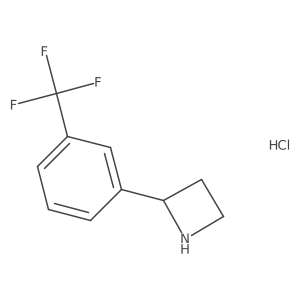 2-(3-(Trifluoromethyl)phenyl)azetidine hydrochloride结构式