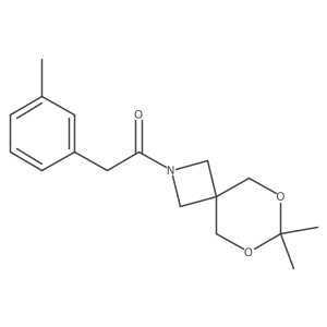 1-(7,7-Dimethyl-6,8-dioxa-2-azaspiro[3.5]nonan-2-yl)-2-(m-tolyl)ethanone结构式