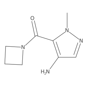 (4-Amino-2-methyl-2H-pyrazol-3-yl)-azetidin-1-yl-methanone Structure