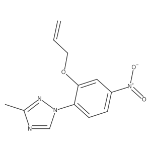 1-(2-(allyloxy)-4-nitrophenyl)-3-methyl-1H-1,2,4-triazole Structure