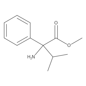 Methyl 2-amino-3-methyl-2-phenylbutanoate结构式