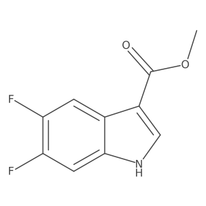 Methyl 5,6-difluoro-1H-indole-3-carboxylate结构式