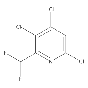 2-(Difluoromethyl)-3,4,6-trichloropyridine Structure