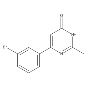 6-(3-Bromophenyl)-2-methylpyrimidin-4-ol Structure