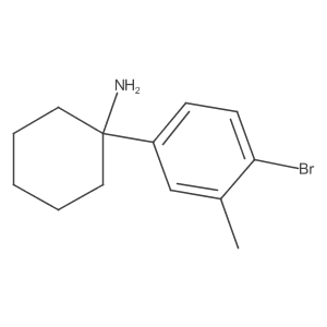1-(4-Bromo-3-methylphenyl)cyclohexan-1-amine Structure