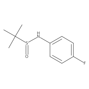 (R)-N-(4-Fluorophenyl) tert-butanesulfinamide结构式