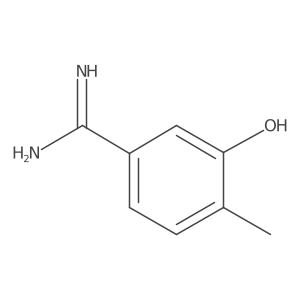 3-Hydroxy-4-methylbenzene-1-carboximidamide结构式