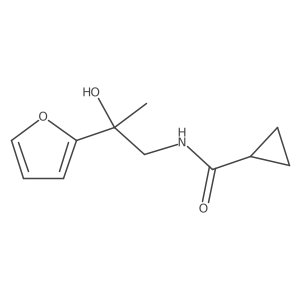 N-(2-(furan-2-yl)-2-hydroxypropyl)cyclopropanecarboxamide Structure