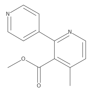 Methyl 4-methyl-2-pyridin-4-ylpyridine-3-carboxylate结构式