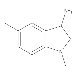 2,3-Dihydro-1,5-dimethyl-1H-indol-3-amine Structure