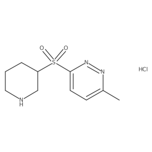 3-Methyl-6-(piperidin-3-ylsulfonyl)pyridazine hydrochloride结构式