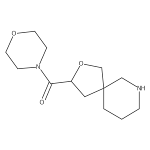 Morpholino(2-oxa-7-azaspiro[4.5]decan-3-yl)methanone结构式