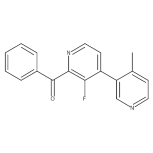 (3'-Fluoro-4-methyl-3,4'-bipyridin-2'-yl)(phenyl)methanone结构式