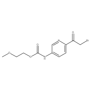 2-methoxyethyl N-[6-(2-bromoacetyl)pyridin-3-yl]carbamate Structure