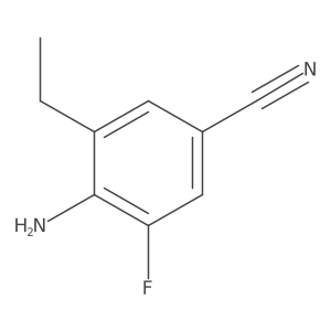 4-Amino-3-ethyl-5-fluorobenzonitrile Structure