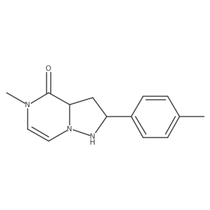 5-Methyl-2-(4-methylphenyl)-1,2,3,3a-tetrahydropyrazolo[1,5-a]pyrazin-4-one结构式