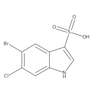 5-bromo-6-chloro-1H-indole-3-sulfonic acid结构式