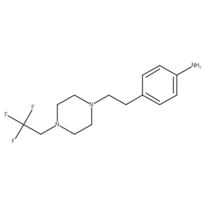 4-{2-[4-(2,2,2-Trifluoroethyl)-piperazin-1-yl]-ethyl}-phenylamine结构式