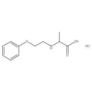 2-[(2-Phenoxyethyl)amino]propanoic acid hydrochloride Structure
