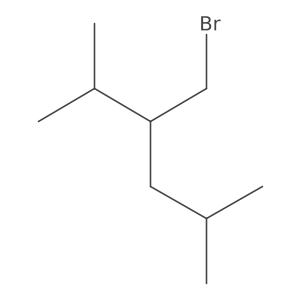 3-(Bromomethyl)-2,5-dimethylhexane结构式