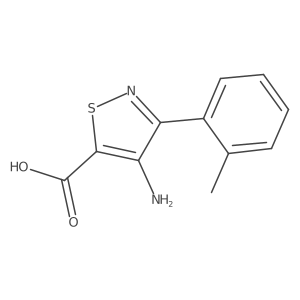 4-Amino-3-(2-methylphenyl)-1,2-thiazole-5-carboxylic acid Structure