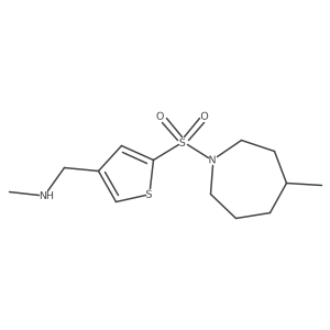 3-Thiophenemethanamine, 5-[(hexahydro-4-methyl-1H-azepin-1-yl)sulfonyl]-N-methyl-结构式