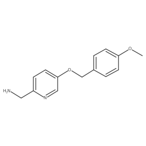 5-[(4-Methoxyphenyl)methoxy]-2-pyridinemethanamine Structure