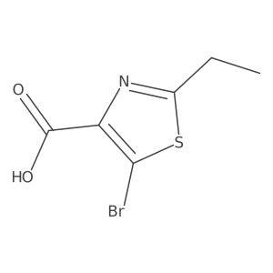 5-Bromo-2-ethyl-1,3-thiazole-4-carboxylic acid结构式
