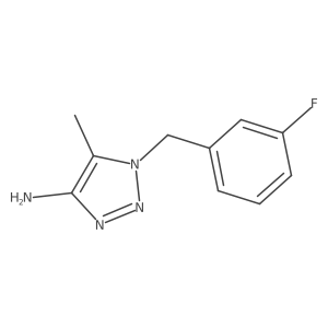 1-[(3-fluorophenyl)methyl]-5-methyl-1H-1,2,3-triazol-4-amine结构式
