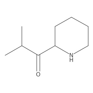2-Methyl-1-(piperidin-2-yl)propan-1-one结构式