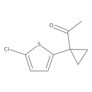 1-[1-(5-Chlorothiophen-2-yl)cyclopropyl]ethan-1-one Structure