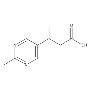 3-(2-Methylpyrimidin-5-yl)butanoic acid Structure