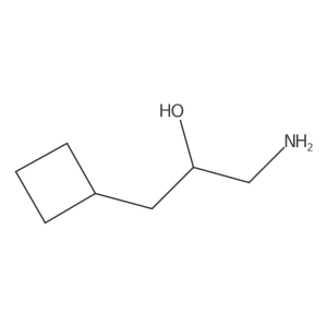 1-Amino-3-cyclobutylpropan-2-ol结构式