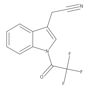 1-(2,2,2-Trifluoroacetyl)-1H-indole-3-acetonitrile Structure