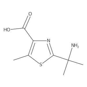 2-(2-Aminopropan-2-yl)-5-methyl-1,3-thiazole-4-carboxylic acid Structure