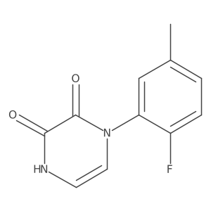 4-(2-Fluoro-5-methylphenyl)-1H-pyrazine-2,3-dione结构式