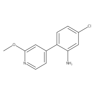 5-Chloro-2-(2-methoxy-4-pyridinyl)benzenamine Structure