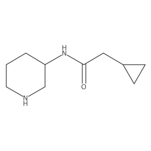 2-cyclopropyl-N-[(3R)-piperidin-3-yl]acetamide Structure