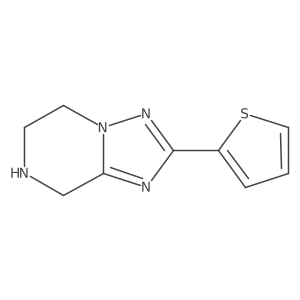 2-(Thiophen-2-yl)-5H,6H,7H,8H-[1,2,4]triazolo[1,5-a]pyrazine Structure
