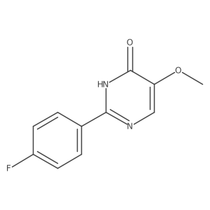 2-(4-fluorophenyl)-5-methoxypyrimidin-4(3H)-one Structure