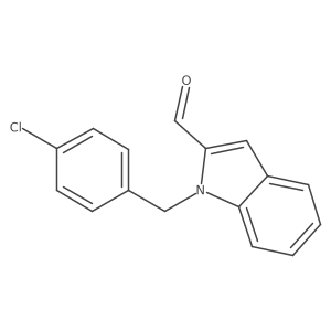 1-(4-Chlorobenzyl)-1 h-indole-2-carbaldehyde结构式